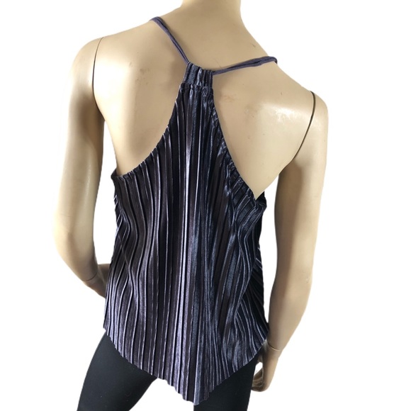 CHARMING CHARLIE PURPLE VELVET TANK - Picture 2 of 5